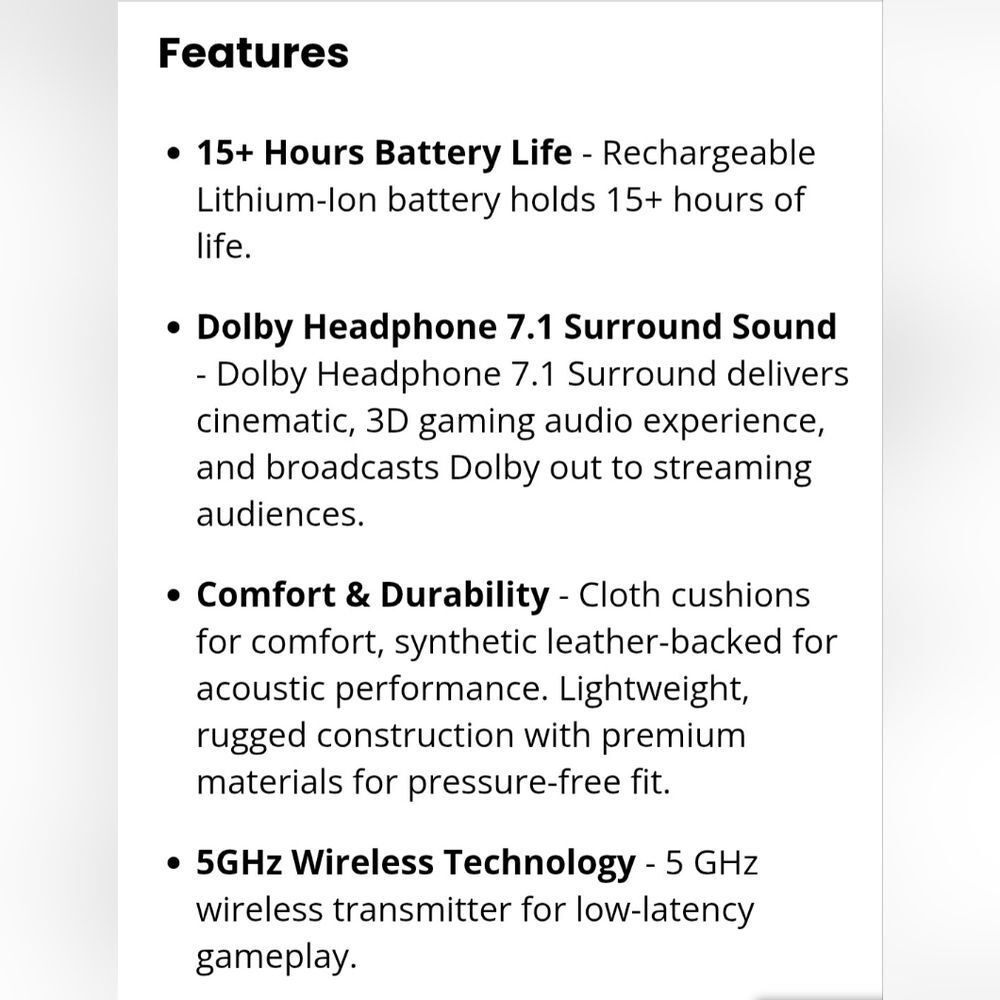XBOX ONE LOGITECH ASTRO A50 GEN 4 GAMING HEADPHONES - Picture 10 of 14